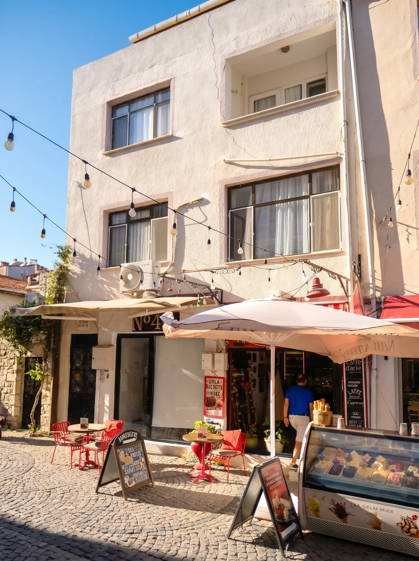 URLA SANAT SOKAĞI’NDA AVLULU 2 DÜKKÂNLI KOMPLE BİNA