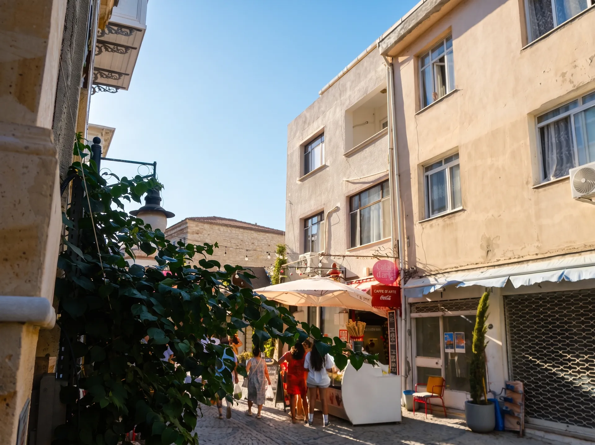 URLA SANAT SOKAĞI’NDA AVLULU 2 DÜKKÂNLI KOMPLE BİNA